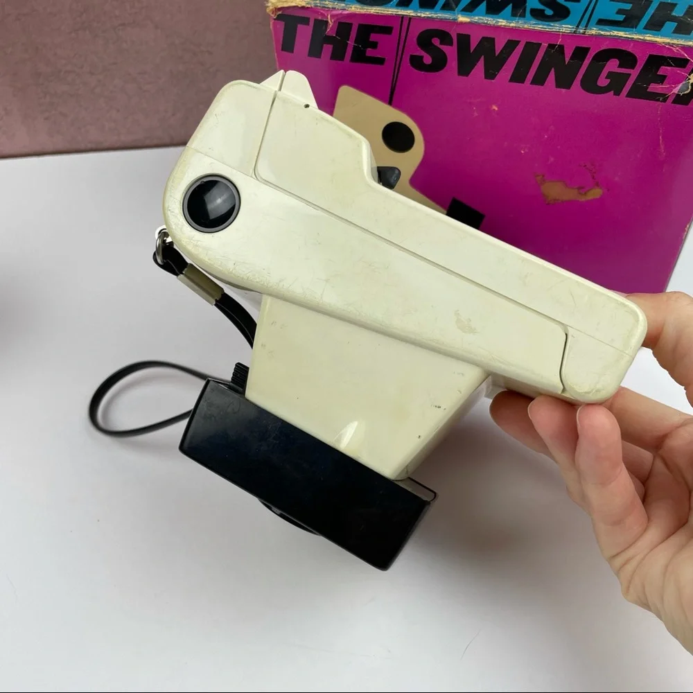 Vintage Polaroid The Swinger Land Camera Model 20 With Box